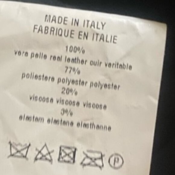 Ottod'Ame Black Leather Front Leggings 40 - Picture 5 of 5